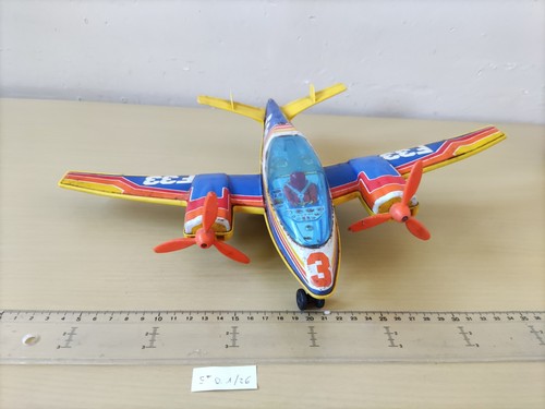 Grand avion tôle vintage - grand, en
