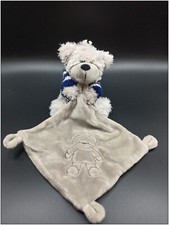 Doudou Ours Pull Bleu Laine