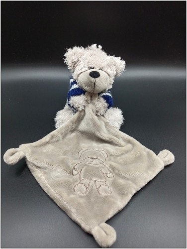 Doudou ours pull bleu - doudou,