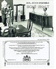 Publicité Advertising 108  1965   meubles de style  Ehalt