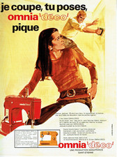 publicité Advertising 0523  1979  Manufrance  machine à coudre Omnia déco