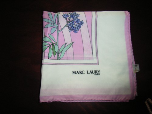 Foulard rose imprimé fleurs - rose,