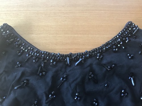Blouse ancienne vintage noire - ancienne,