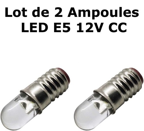 Lot ampoules e5 à - 2,