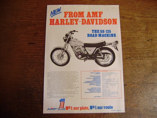 Amf harley davidson ss125 - amf, harley-davidson