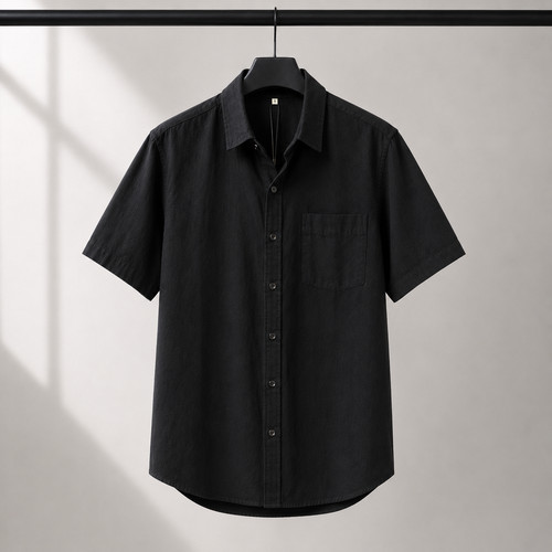 Chemise homme noire lin - homme,