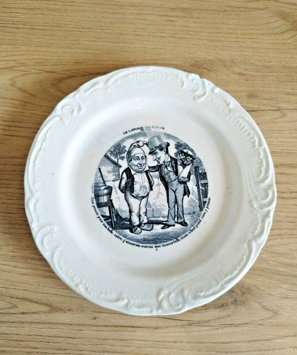 Gien assiette parlante - , pensée