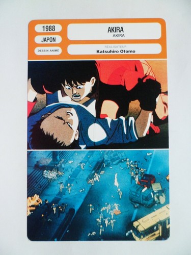 Carte fiche cinema 1988 akira - fiche,