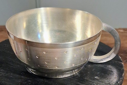 Tasse cafe metal argente - en,
