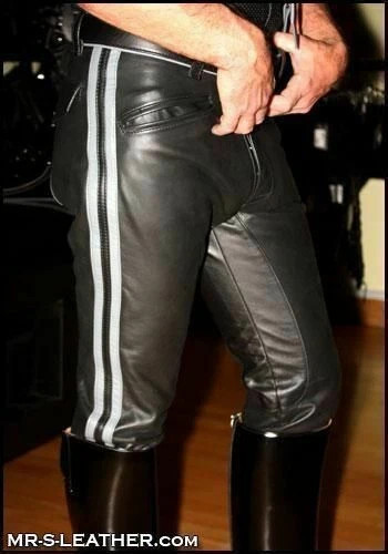 Pantalon style jean cuir - style,