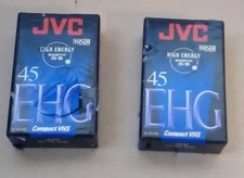 LOT De 2 cassette VHS  JVC EC-45 EHG