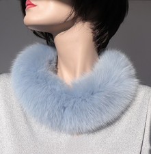 Fourrure Écharpe Renard Bleu