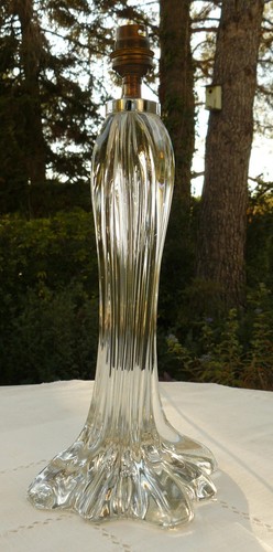 Pied lampe verre style - pied, en