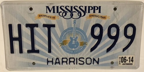 Vanity hit 999 license - license, plate