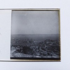 MARSEILLE , vue de la rade , photo stéréo plaque de verre ( #2 )