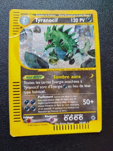 Carte pokémon tyranocif - carte,