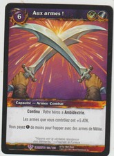 x1 Carte Aux Armes ! WORLD OF