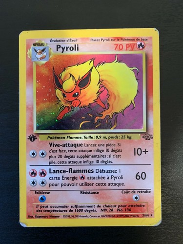 Carte pokémon pyroli 3 - pokémon,