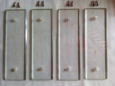 Lot Plaques de propreté porte avec rosaces cache vis et vis