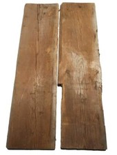 2X Poutres En Bois Ancien Bois Recyclé 109X26-30Cm X 30-40Mm