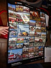 Ancienne affiche Camion de Pompiers Holmatro Fire Truck 