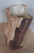 Vase imitation bois mat - vase,