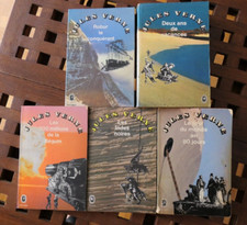 Jules Verne - Lot de 5 livres - voir le détail en annonce.