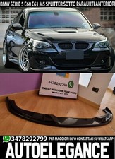 SPLITTER ADAPTÉ POUR BMW SÉRIE 5 E60 E61 M5 HAMANN NOIR BRILLANT SOUS PARE-CHOC