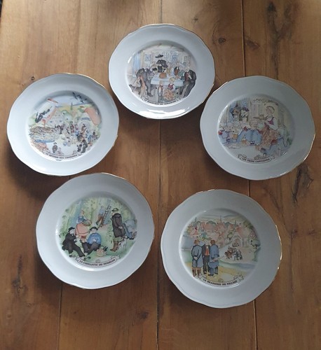 Lot assiettes alsaciennes - de, 5
