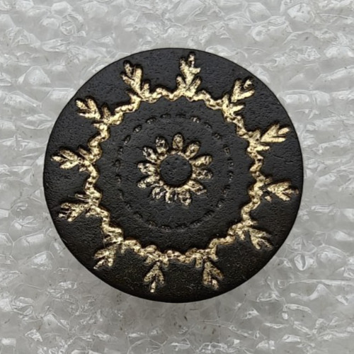 Ancien bouton laiton russie - laiton,