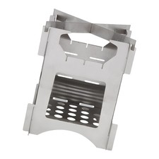 Portable Stainless Steel Folding Wood Burning Stove Mini Cooker For Outdoor