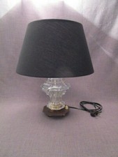 Lampe art-déco en cristal et