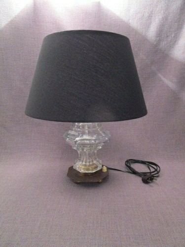 Lampe art déco cristal - art-déco, et