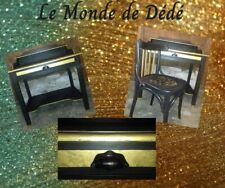 bureau / coiffeuse et sa chaise vintage relooker avec amour 