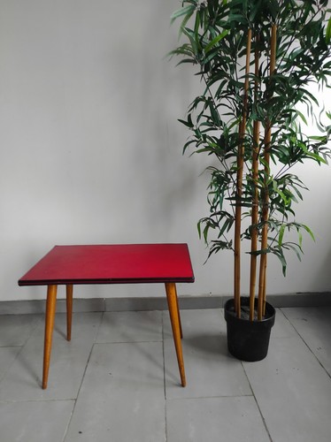 Table basse vintage rouge - basse,