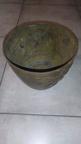 Ancien cache pot laiton - ancien,