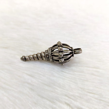 1930s Vintage Lord Hanuman Massue Forme Argent Pendentif Amulette Bijoux