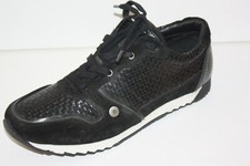 LES TROPEZIENNES  Baskets Cuir Tressé Daim Noir T 41 ETAT NEUF