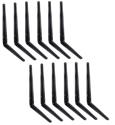 12x coin étagère noir - 12x,