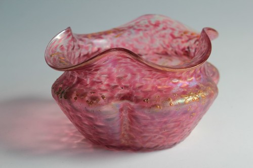 Vase verre irisé loetz - vase,