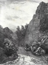 Estampe 1830, Chaudes Aigues