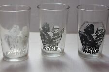 3 verres publicitaire STAR WARS vintage