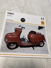 Terrot scooter 125 VM S2 1953 carte moto de collection Atlas France