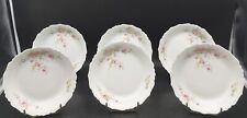 SERIE N°1/6 ASSIETTES CREUSES PORCELAINE DE LIMOGES JAMMET SEIGNOLLES JOSL D19,5