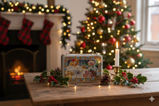 Boîte à Biscuits Vintage "Biscuits Mistral" – Rétro Français –Décoration cuisine