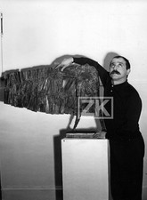 CESAR Sculpteur VALENTIN 3 Sculpture Léo Homme Oiseau Photo 1950s #2