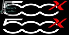 2 X LOGO FIAT 500X 500 X