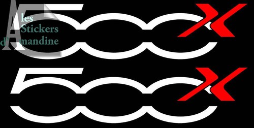 Logo fiat 500x 500 x - x,