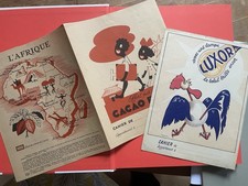 ANCIEN PROTEGE CAHIER PUBLICITAIRE "Cacao Barry » et Lampe Louxor »