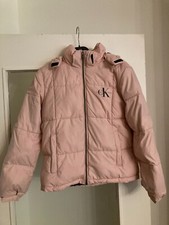 Veste blouson doudoune Calvin Klein Matelassé 14 ans Rose manteau